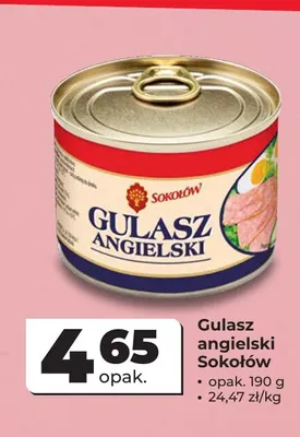 Gulasz angielski Sokołów promocja w Odido