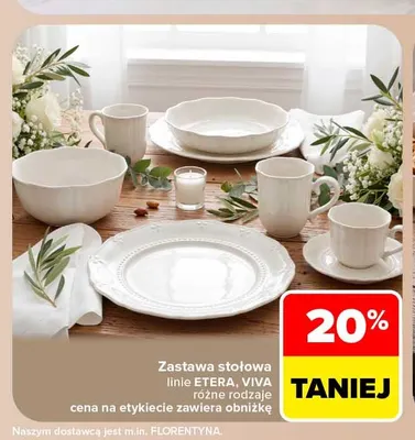 Zastawa stołowa linia Viva promocja w Carrefour
