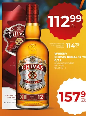 Whisky Chivas Regal 12 YO promocja w Duży Ben