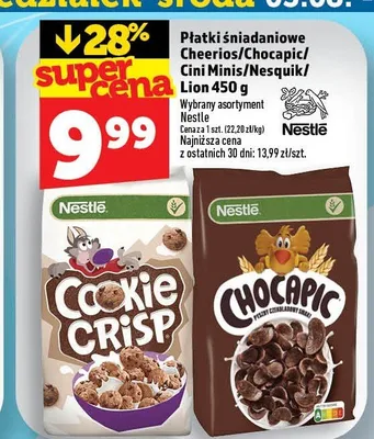 Płatki śniadaniowe Lion Nestlé promocja w TOPAZ