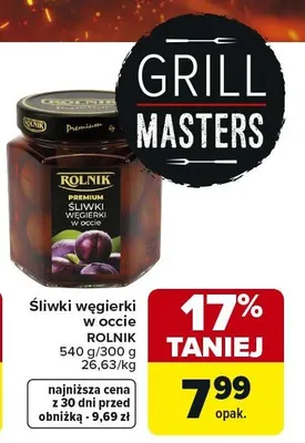 Śliwki węgierki w occie promocja w Carrefour Market