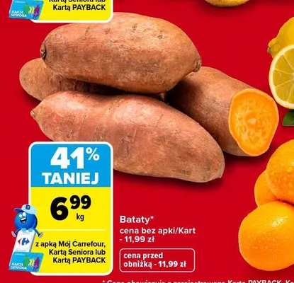 Bataty promocja w Carrefour