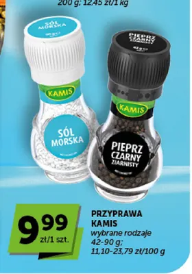 Przyprawa pieprz czarny ziarnisty Kamis promocja w Groszek
