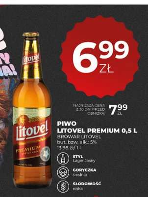 Piwo Litovel Premium promocja w Duży Ben