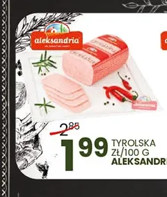 Kiełbasa tyrolska Aleksandria promocja w Wafelek
