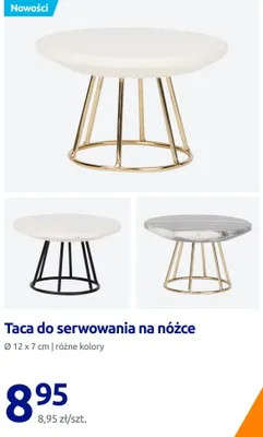 Taca do serwowania na nóżce promocja w Action