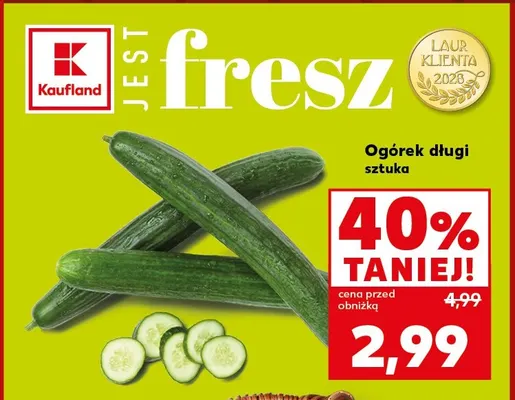 Ogórek długi promocja w Kaufland