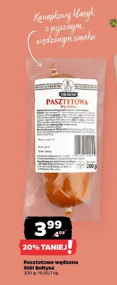 Pasztetowa wędzona Stół Sołtysa promocja w Netto