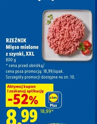 Mięso mielone z szynki Rzeźnik XXL promocja w Lidl