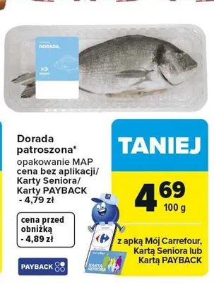 Dorada patroszona promocja w Carrefour