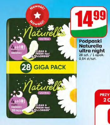 Podpaski Naturella ultra night promocja w Dino