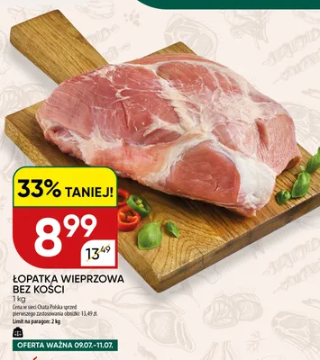 Łopatka wieprzowa bez kości promocja w Chata Polska