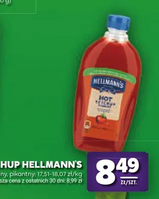 Ketchup Hellmann's pikantny promocja w Stokrotka