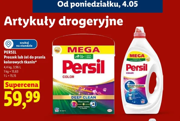 Żel do prania kolorowych tkanin Persil Color Deep Clean MEGA promocja w Lidl