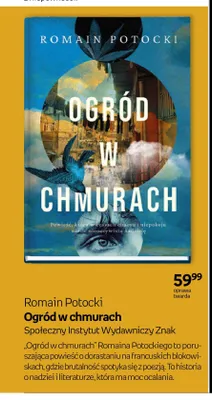Książka Romain Potocki Ogród w chmurach Społeczny Instytut Wydawniczy Znak oprawa twarda promocja w Empik