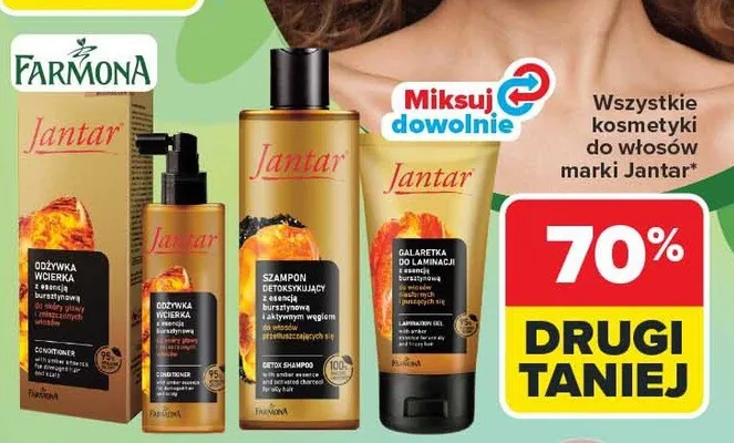 Wszystkie kosmetyki do włosów marki Jantar promocja w Carrefour
