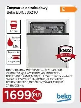 Zmywarka do zabudowy Beko BDIN38521Q promocja w kakto.pl