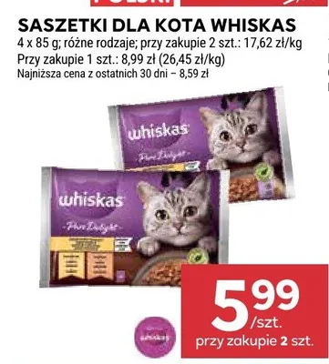 Saszetki dla kota różne rodzaje promocja w Stokrotka