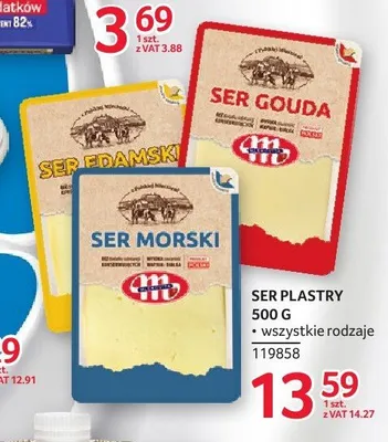 Ser Morski plastry Mlekpol promocja w Selgros