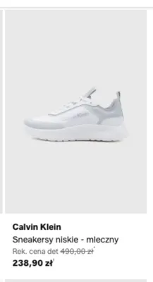 Sneakersy niskie mleczne Calvin Klein promocja w Lounge by Zalando