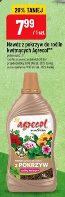 Nawóz z pokrzyw do roślin kwitnących Agrecol promocja w POLOmarket