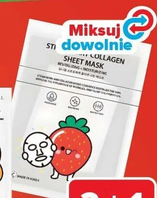 Maseczka do twarzy w płachcie JKOSMEC Collagen promocja w Carrefour