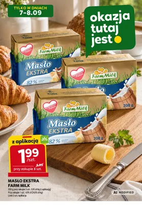 Masło ekstra Farm Milk promocja w Stokrotka
