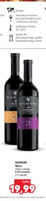 Wino czerwone Damani Tbilisi promocja w Kaufland