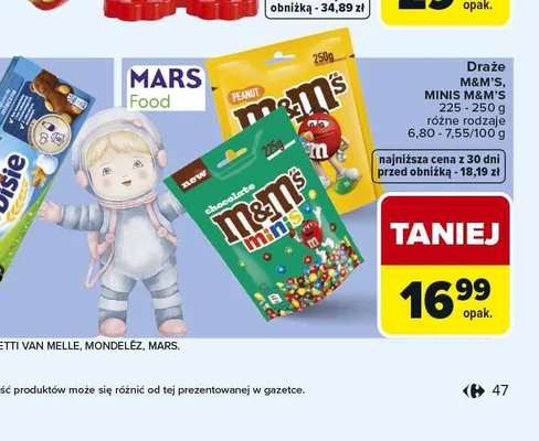 Draże M&M's promocja w Carrefour Market