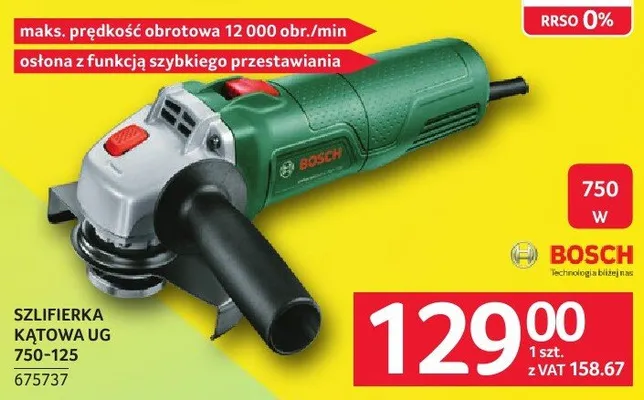 Szlifierka kątowa UG 750-125 675737 promocja w Selgros