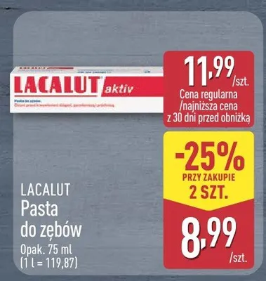 Pasta do zębów charcoal Pearl drops promocja w Aldi