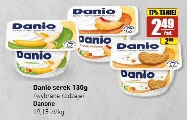 Serek homogenizowany Danio bananowy promocja w API Market