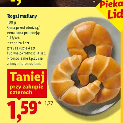 Rogal maślany Piekarnia Lidla promocja w Lidl