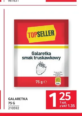 Galaretka Topseller promocja w Selgros