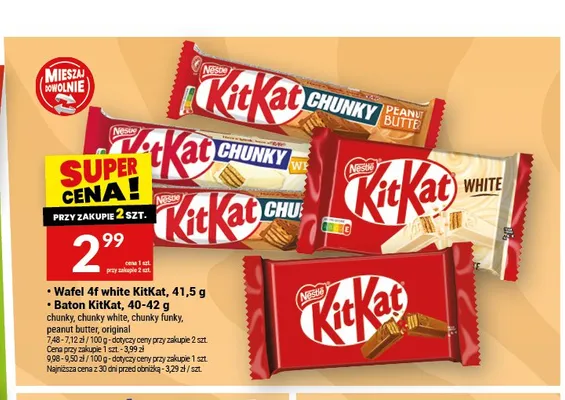 Baton KitKat Chunky Original promocja w Twój Market