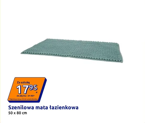 Szenilowa mata łazienkowa promocja w Action