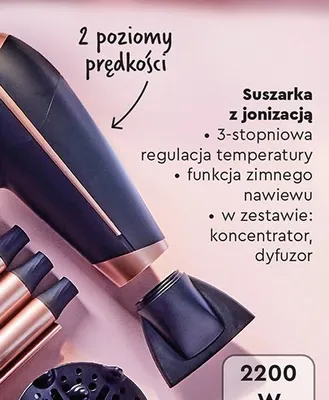 Suszarka z jonizacją 2400 w Silvercrest promocja w Biedronka