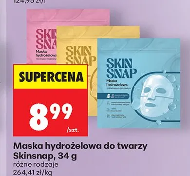 Maska hydrożelowa do twarzy Skinsnap — wariant nieczytelny promocja w Biedronka