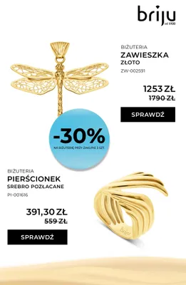Zawieszka złoto promocja w Briju