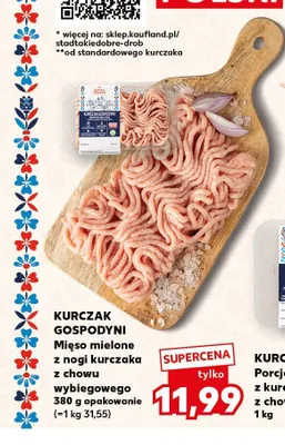 Mięso mielone z nogi kurczaka Kurczak Gospodyni promocja w Kaufland