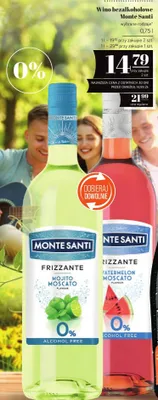 Wino bezalkoholowe Monte Santi Frizzante Watermelon Moscato promocja w POLOmarket