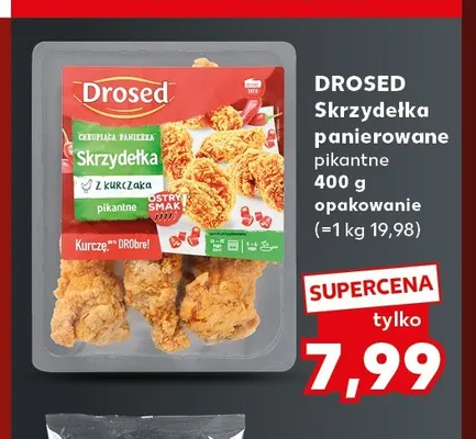 Skrzydełka panierowane pikantne Drosed promocja w Kaufland