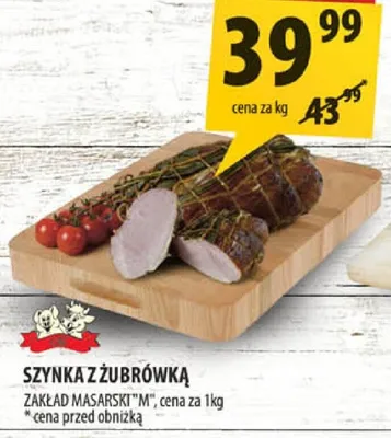 Szynka z żubrówką Zakład Masarski M promocja w Arhelan