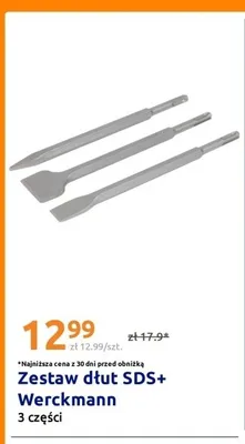 Zestaw dłut SDS+ Werckmann 3-pak promocja w Action