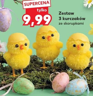 Zestaw 3 kurczaków ze skorupkami promocja w Kaufland