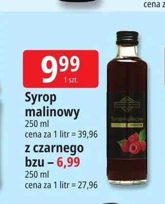 Syrop malinowy promocja w Leclerc