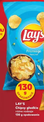Chipsy gładkie Lay's Fromage promocja w Kaufland