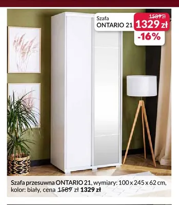 Szafa przesuwna Ontario 21 promocja w Salony Agata