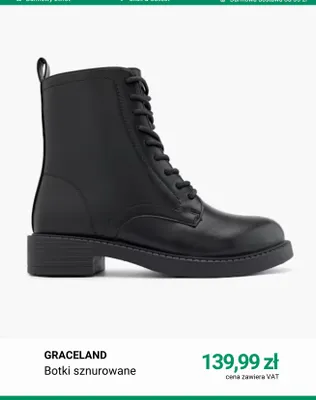 Botki sznurowane Graceland promocja w Deichmann