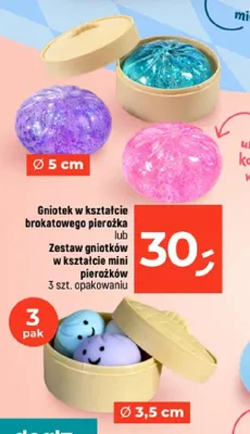 Zestaw gniotków w kształcie mini pierożków 3-pak promocja w Dealz